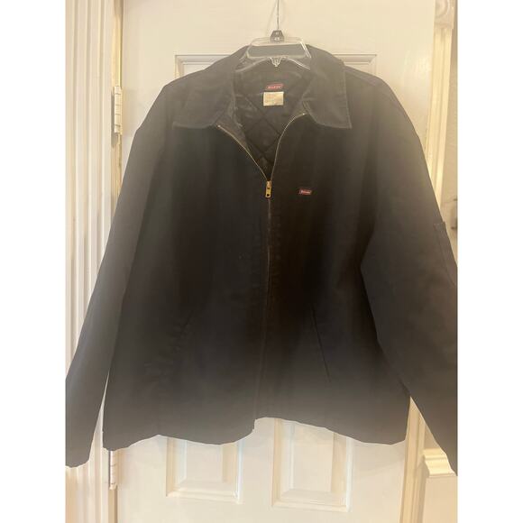 Dickies Canvas Barn Coat Men 2X Black Cowboy Western Workwear Utility Jacket - Picture 10 of 10